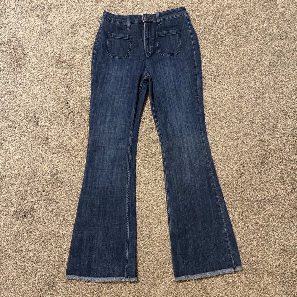 Idyllwind Hickory Place Dark Wash Patch Pocket Bootcut Jeans